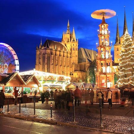 Ferienwohnung Zur Trolle แอร์ฟวร์ท ภายนอก รูปภาพ
