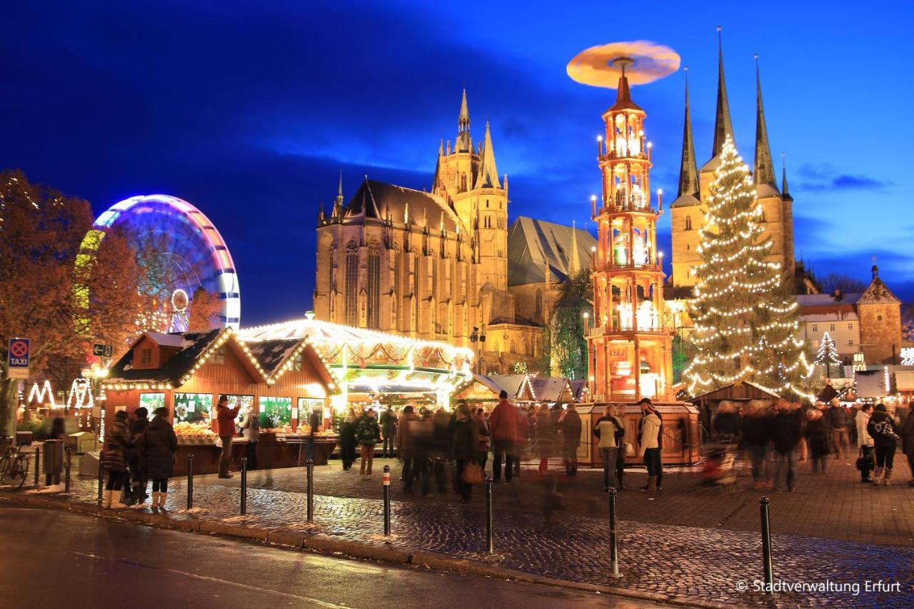 Ferienwohnung Zur Trolle แอร์ฟวร์ท ภายนอก รูปภาพ